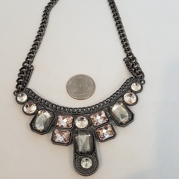 Big Rhinestone Chain Necklace - Picture 6 of 8